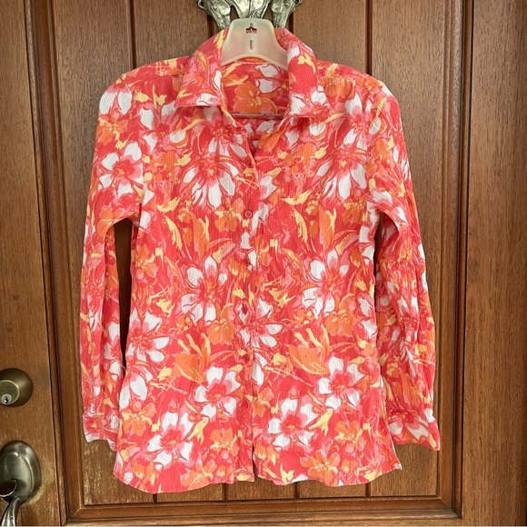 Tops - Floral Pink Women's Top